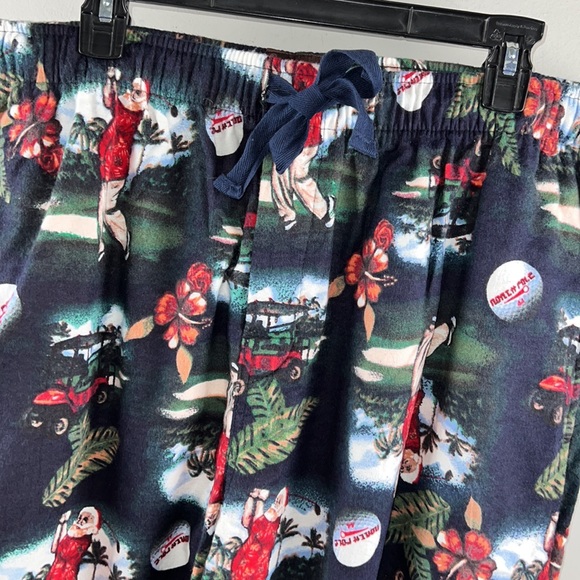 Christmas pajama bottoms Santa golfing - Picture 2 of 5